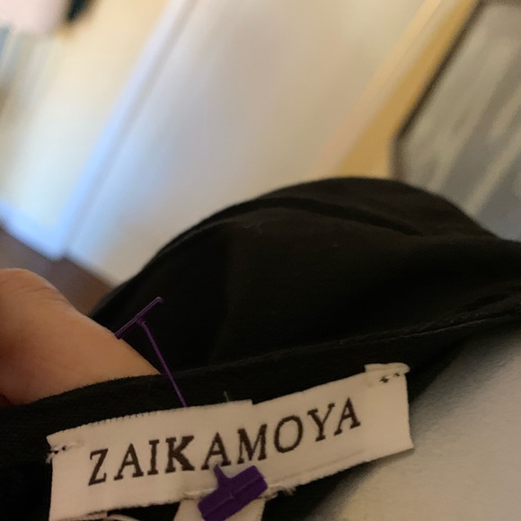 Zaikamoyo Adorable Apron Dress Black White Med - Picture 6 of 7